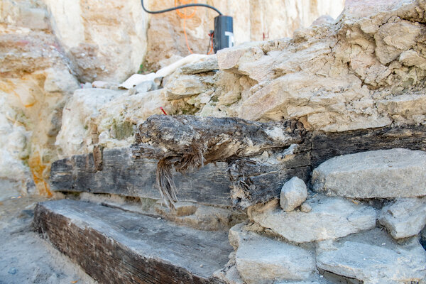 Archäologischer Fund Regenüberlaufbecken
