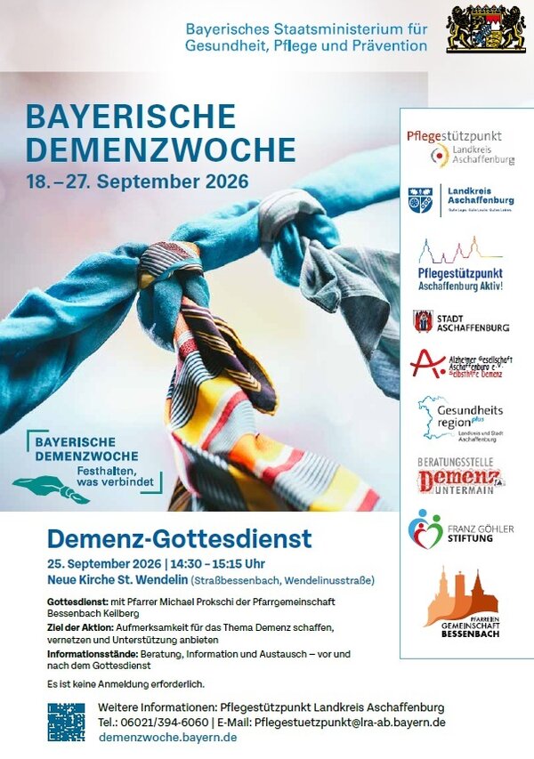 Werbeplakat Demenz-Gottesdienst