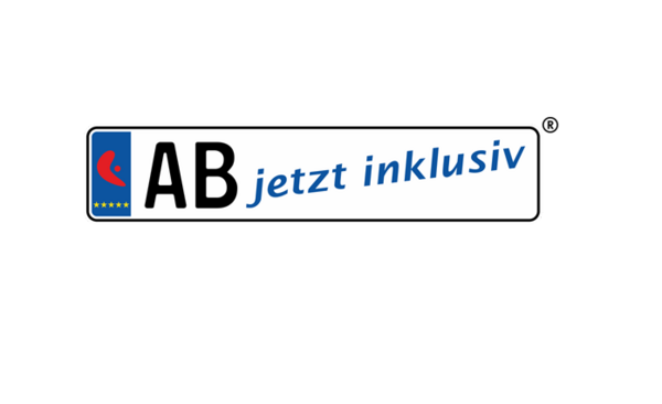 Autokennzeichen AB plus Slogan
AB jetzt inklusiv