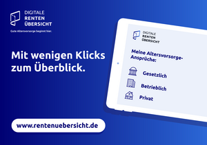 Bild vergr&ouml;&szlig;ern: Werbung für die digitale Rentenübersicht