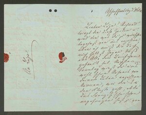 Bild vergr&ouml;&szlig;ern: Der Brief von Emilie Brentano an ihren Sohn Lujo (1855), aus dem fast vollständig digitalisierten Nachlass der Familie Brentano, ist ein Beispiel für ein freies Kulturerbe. Er ist online in der Deutschen Digitalen Bibliothek zugänglich.